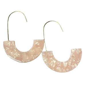 Pink Acrylic Earrings